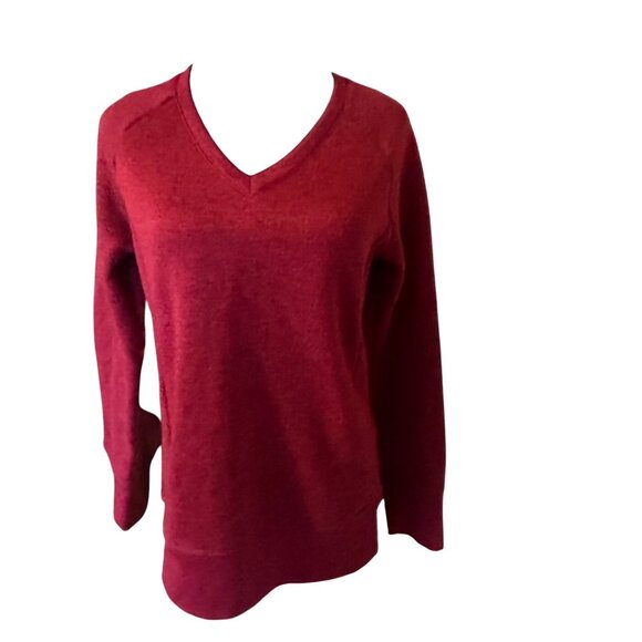 Quechua Stratermic red v neck top with elbow pads size S - Picture 1 of 6